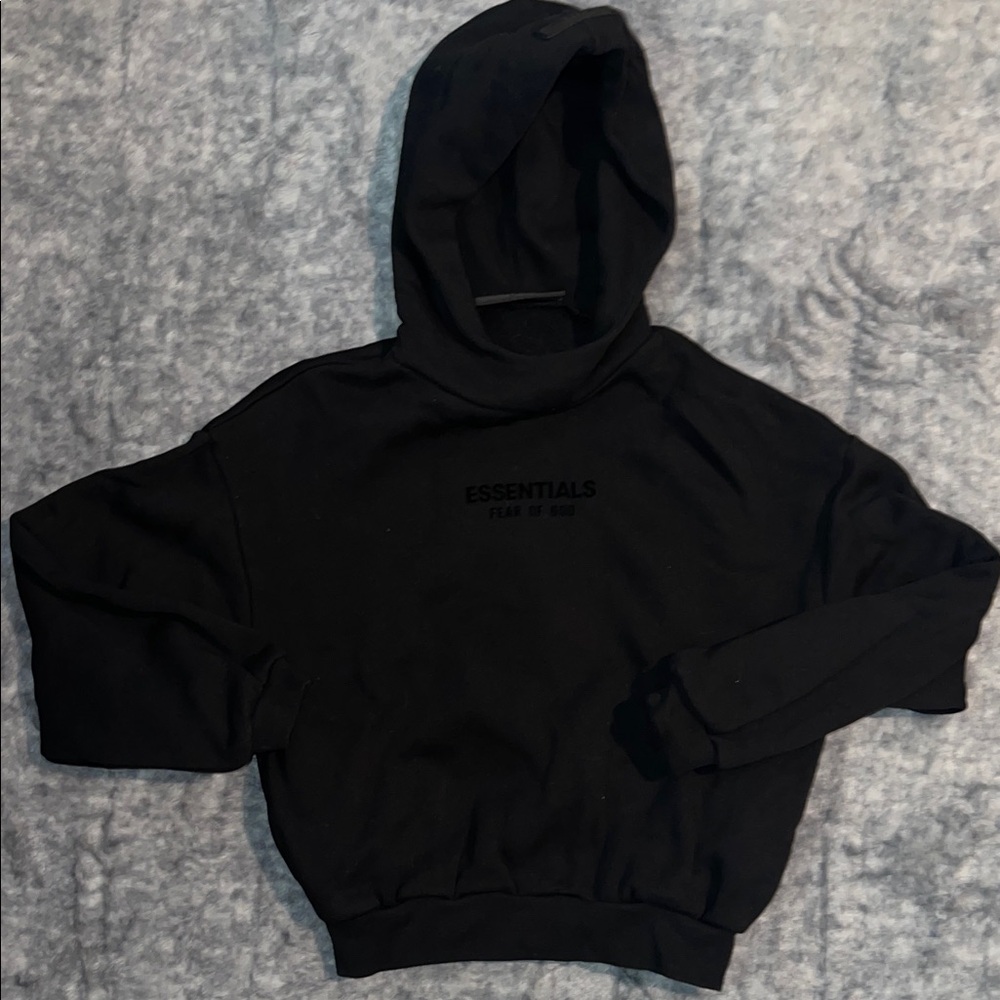 Black Essentials Fear of God Hoodie